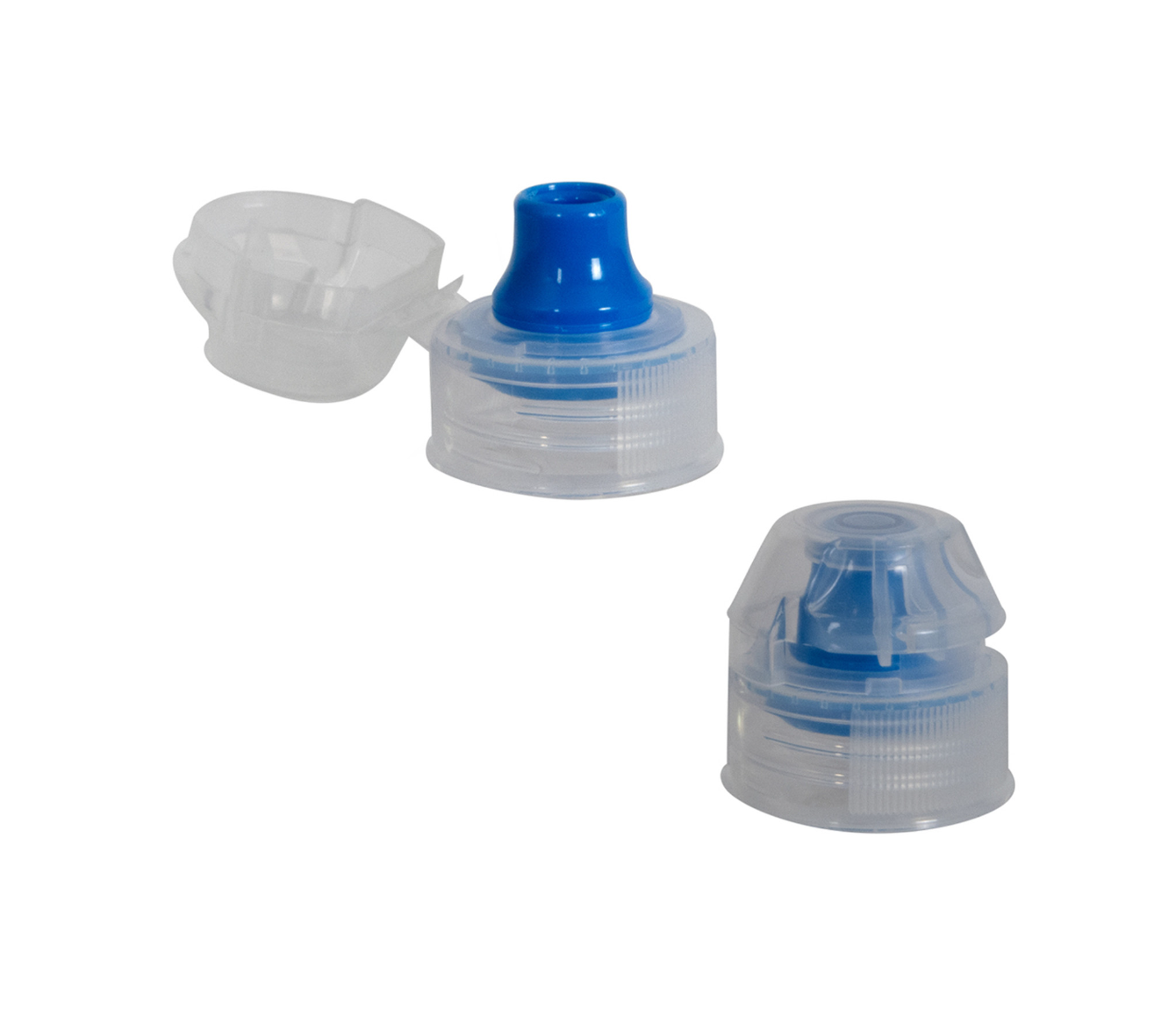 Tamper-evident flip-top water bottle cap
