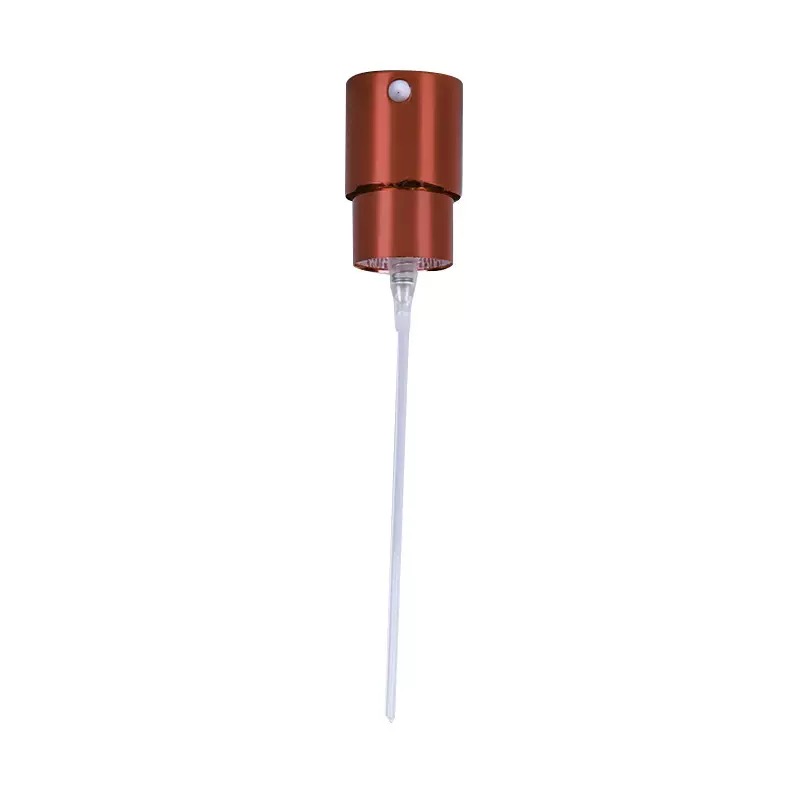 13 Thread Anodized Aluminum Deep Red Perfume Crimp Pump