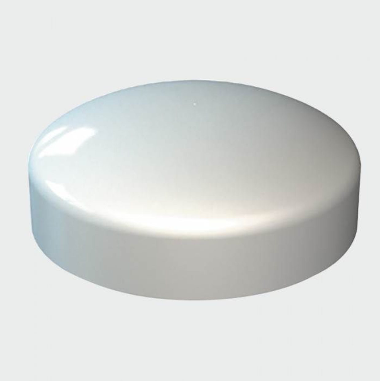 White Plastidome Screw Caps 