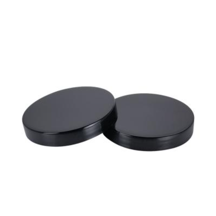 Black Smooth Plastic PP Screw Caps