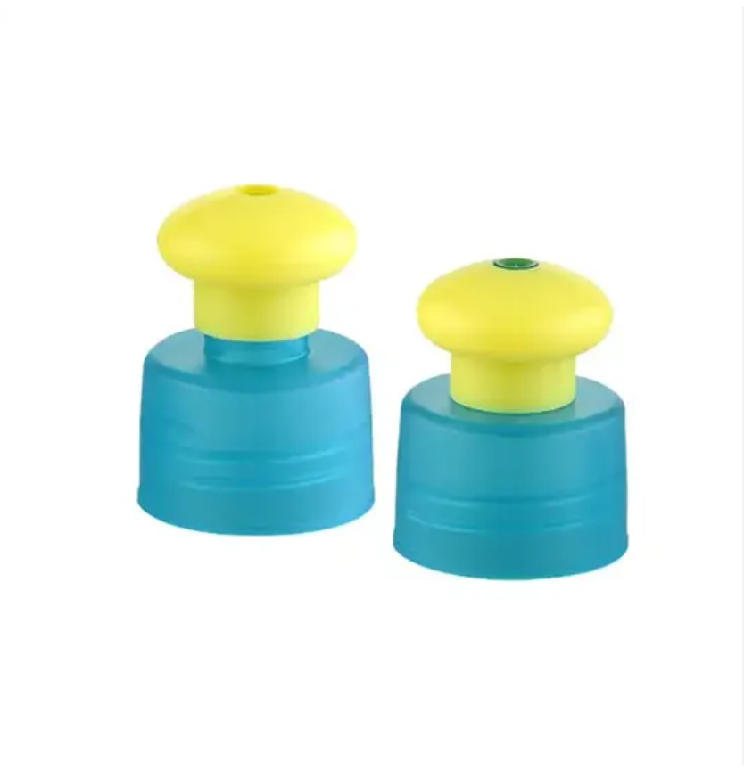 28mm Plastic Spiral Sports Water Bottle Push-Pull Lid