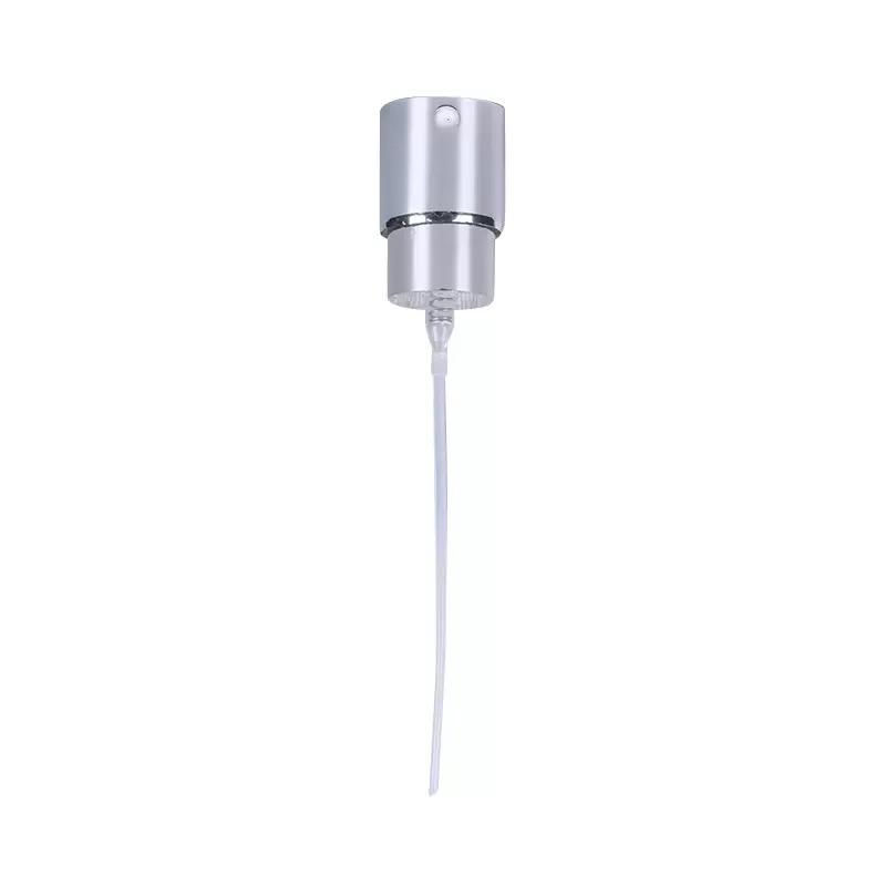 13 Thread Anodized Aluminum Silver Perfume Crimp Pump