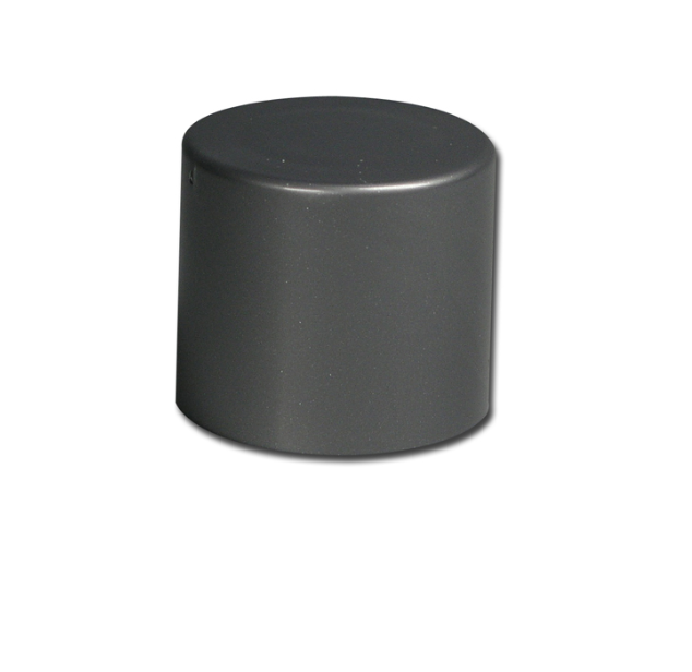 28/410 Frosted White PP Plastic Plain Screw Top Cap