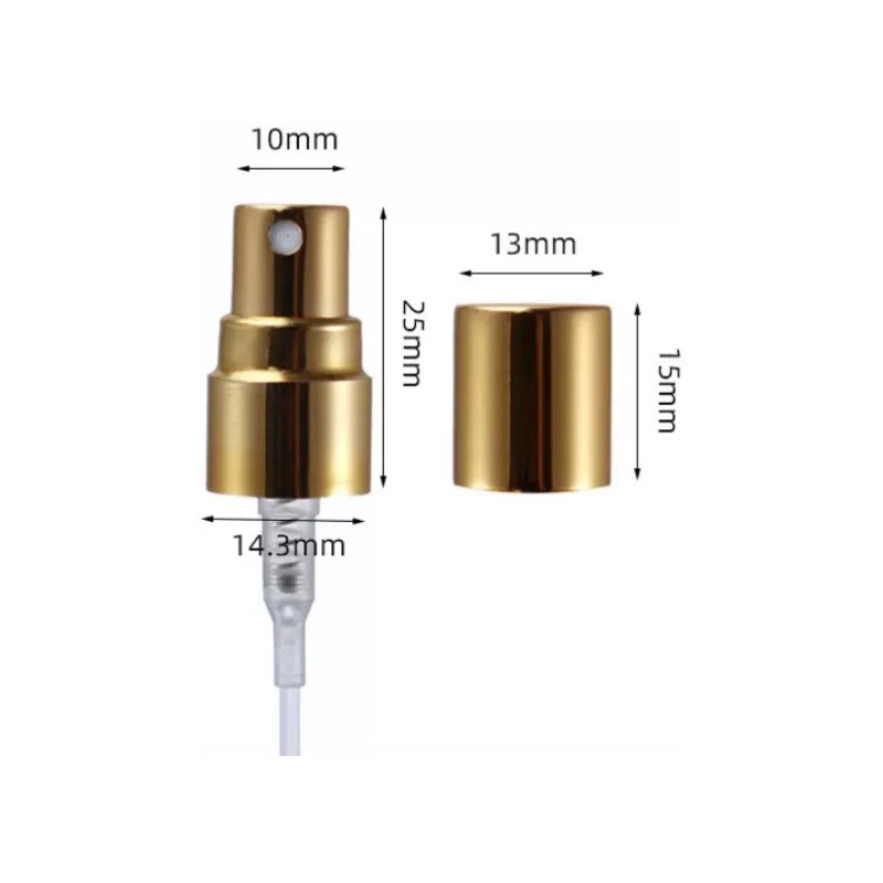 Gold Perfume Crimp Pump